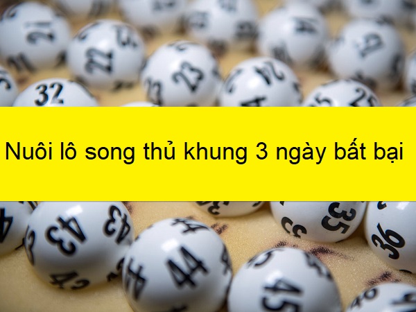 Nuôi lô song thủ khung 3 ngày